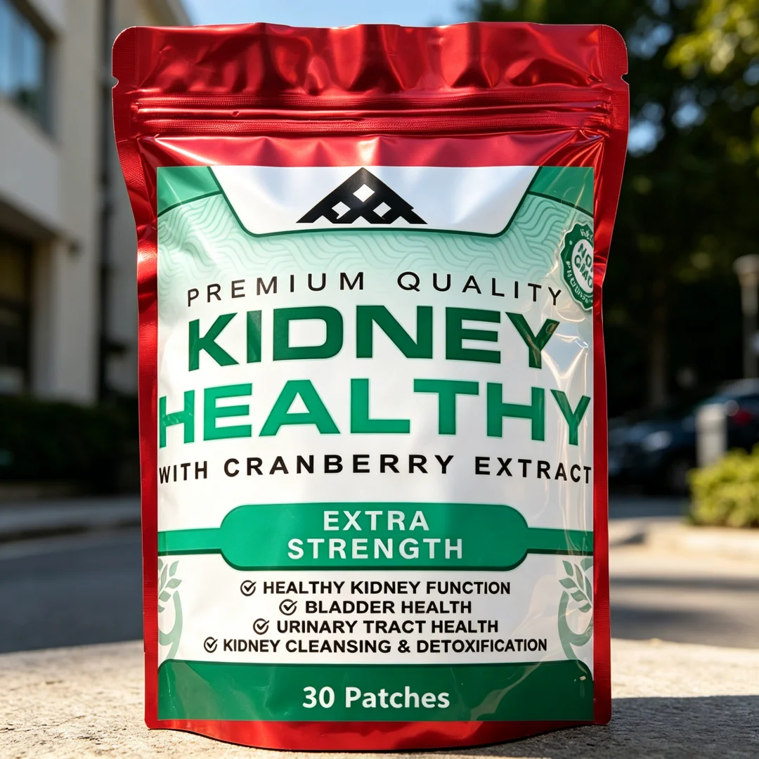 Cranberry Extract Kidney Patches - Urinary Tract & Bladder Cleansing Detox Supplement - 30 Patches