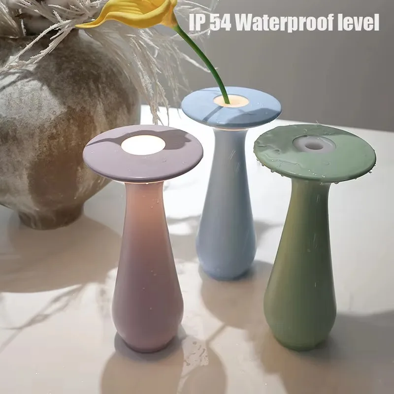 Mini Geschenk Desktop Luxus Abendessen Dekor Wiederaufladbare Lampada Da Tavolo Batterie Restaurant Tischlampe Cordless Led Touch Tisch Lampe
