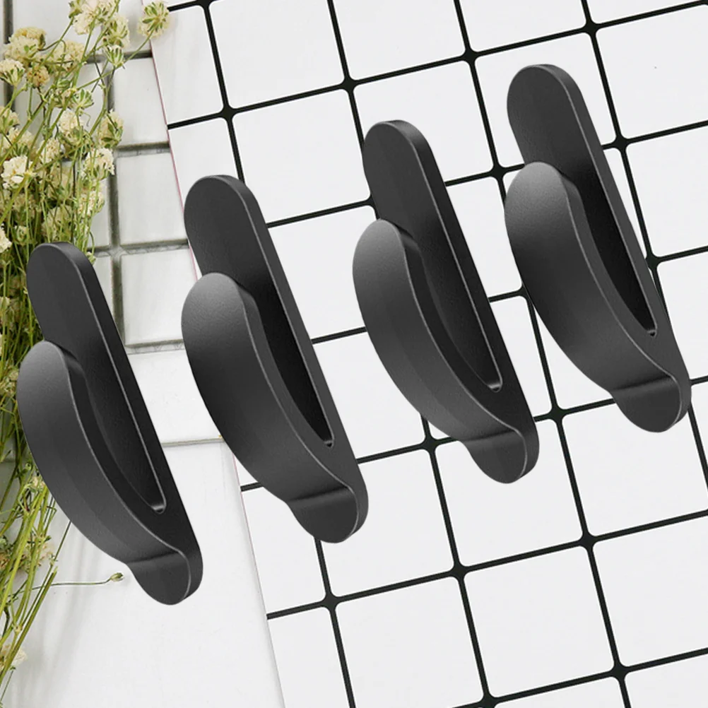 4 Pcs Car Sticky Hook Back Seat Creative Hooks Practical Multifunctional Hanger