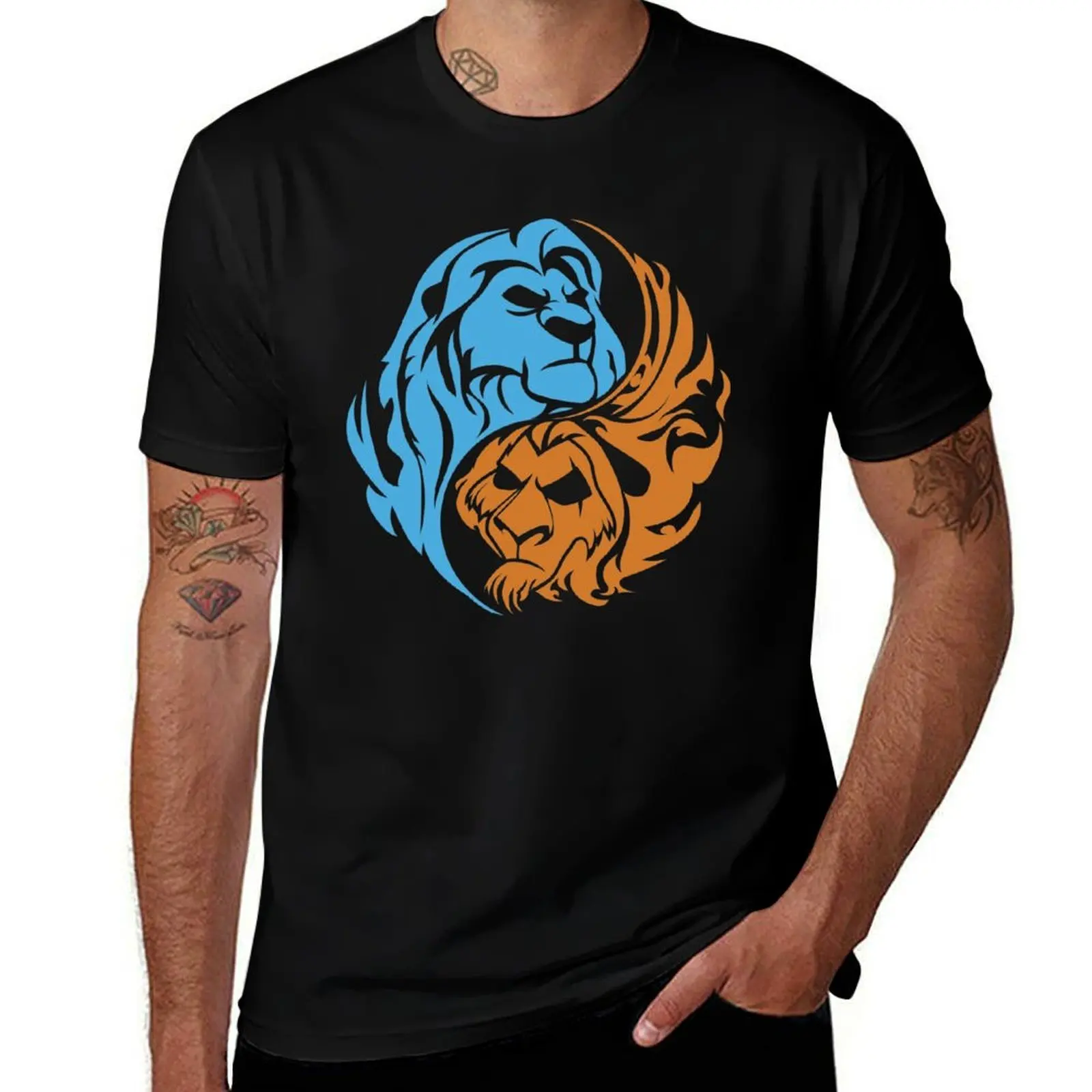 Mufasa and Scar Yin Yang T-Shirt Holiday Vacation Tee Shirt T-Shirt