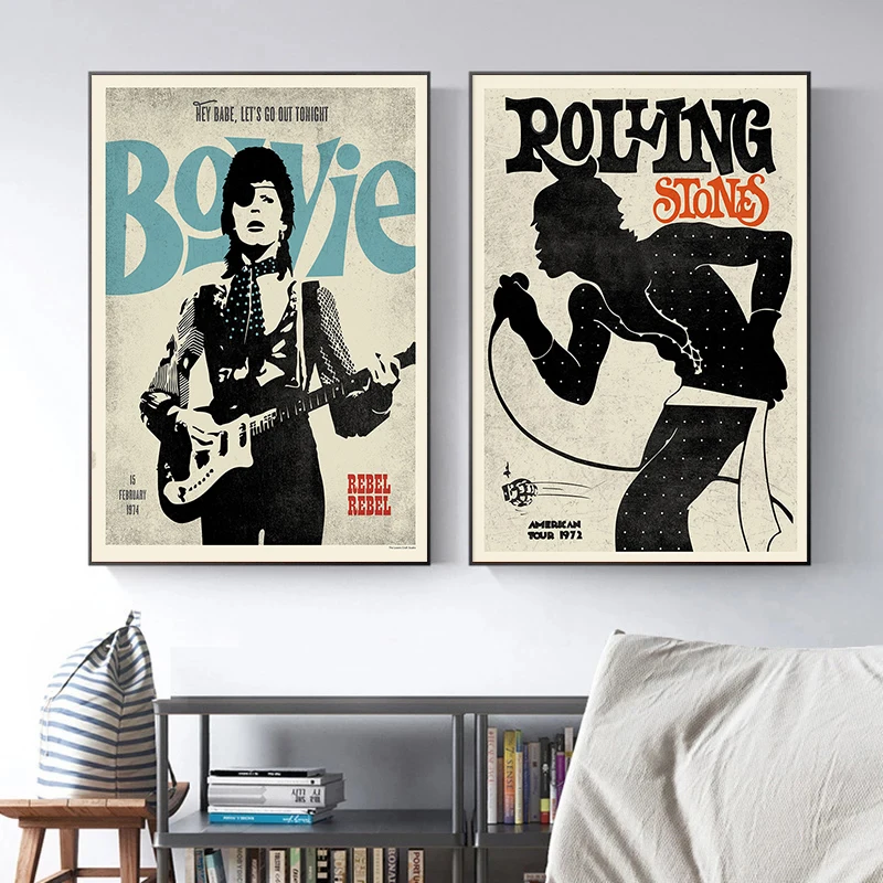 Rolling Stones American Tour 1972: The Ultimate Vintage Poster for True Fans and Interior Enthusiasts