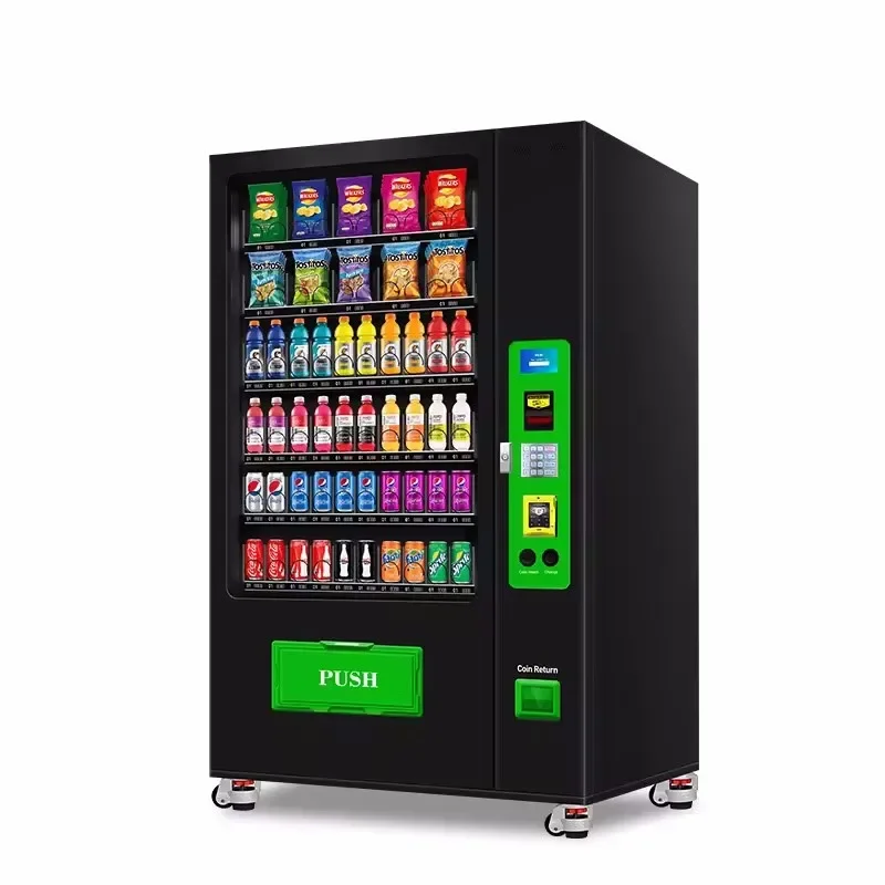 Foods And Drinks Combo Vending Machine Snack And Drink Robot Vending Machine For Sale