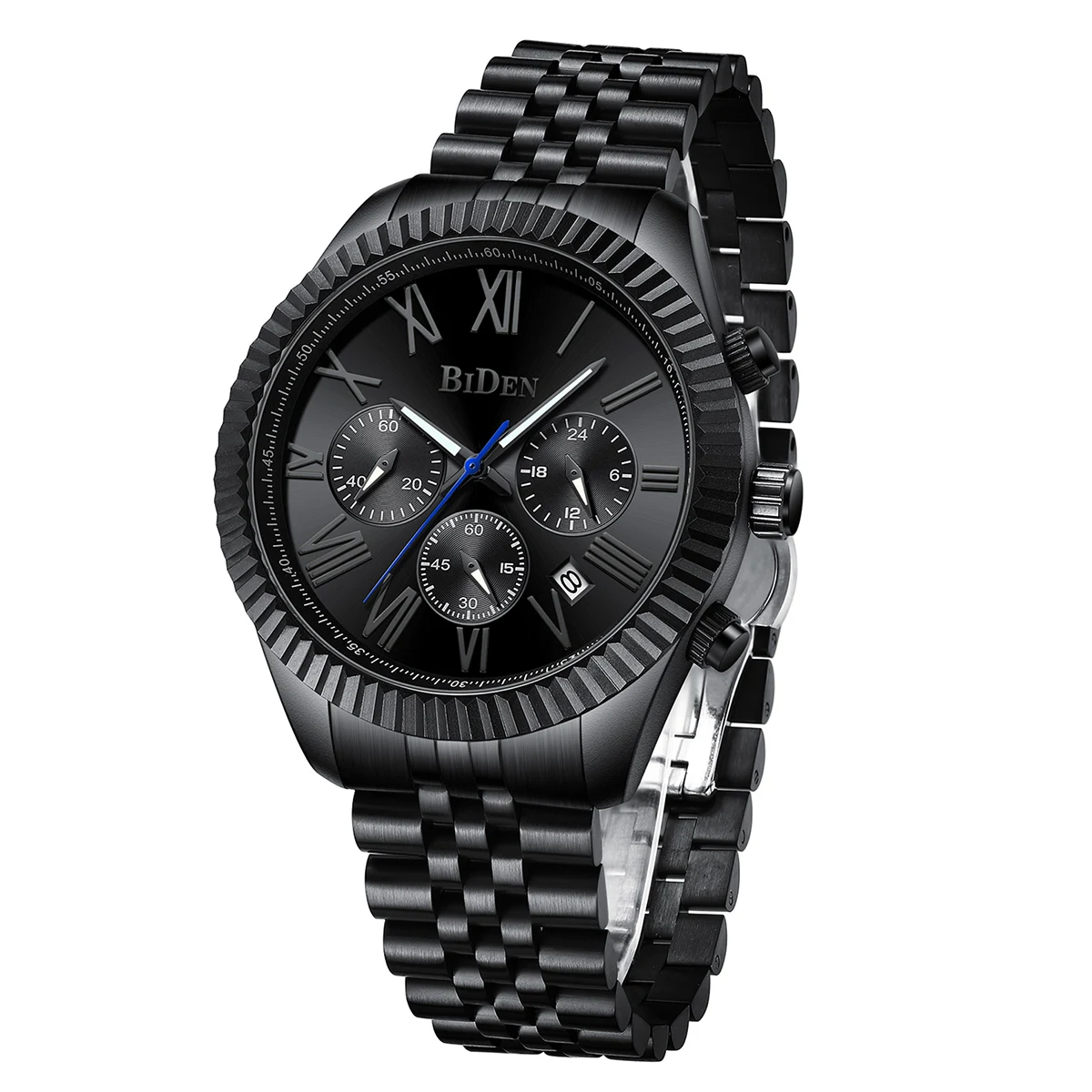 

BIDEN Мужские роскошные деловые часы, модные высококачественные многофункциональные кварцевые часы, водонепроницаемая дата, мужской подарок Reloj para hombre