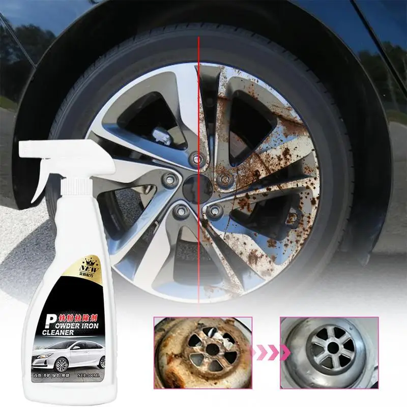 Rust Remover 500ml Wheel Hub Cleaning Agent Rust Cleaner Fast Iron Remover For Paint Wheel Hub Prevents Rust