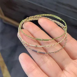 Hand Braided Tiny Bracelet Fine Superimposition Wear Bangle Women Colorful Lucky Hand Rope Best Friends Gift Bracelet Accessory