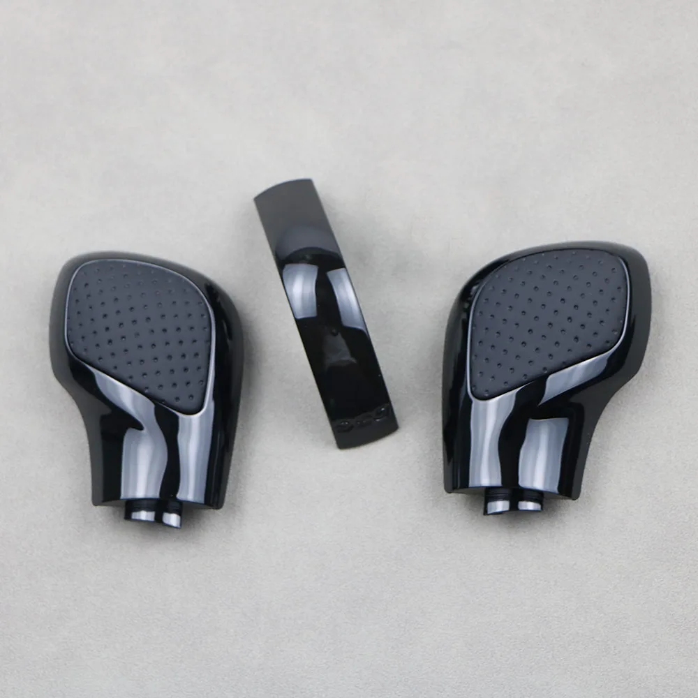 

Black Gear Shift Knob Side Cover Perforate DSG Emblem For VW Golf 6 7 R MK6 GTI Passat B7 B8 CC R20 Jetta GLI