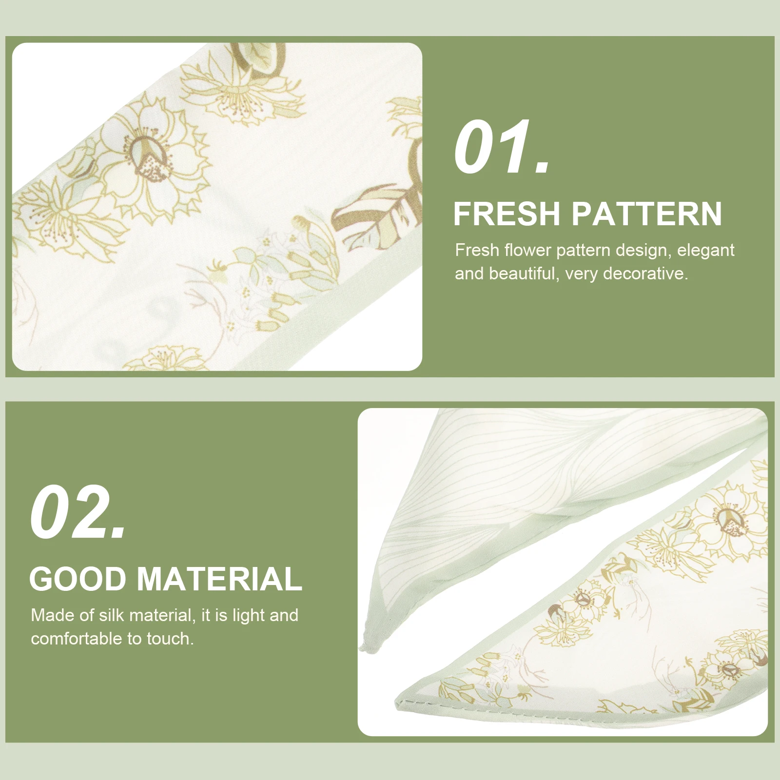 

Adorable Silk Women Elegant Lightweight Purse Neck Fashionable Headband 70S Style Scarf Ribbon Hair Decoration Handbag Wrap