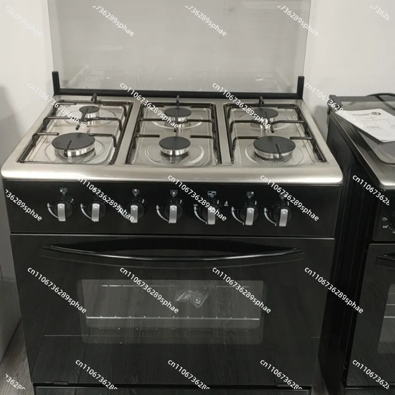 6 Burner Integrated Vertical Commercial Gas Oven 102L Bakery Baking Machine