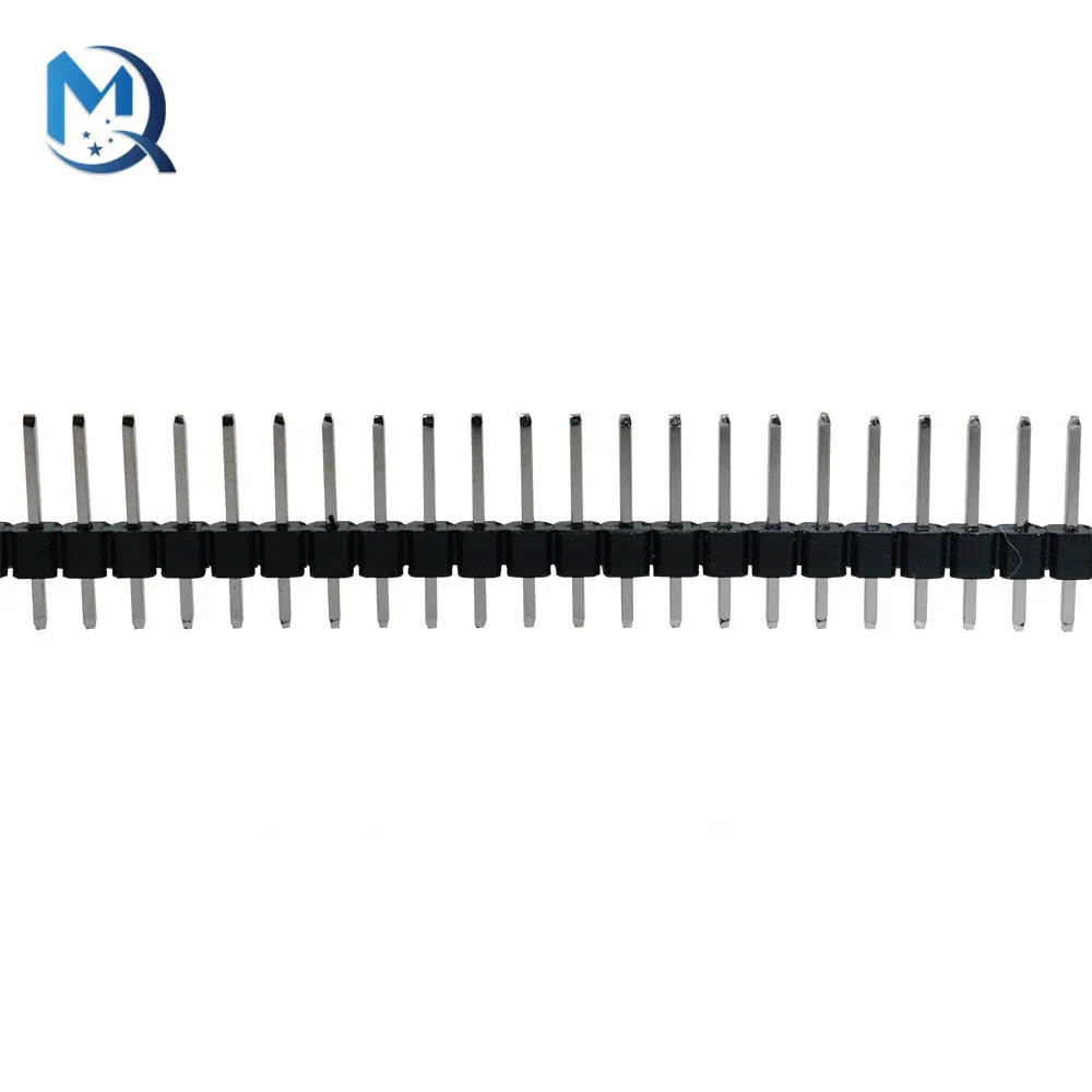 Hot Koop 40 Pin 1X40 Enkele Rij Mannelijke 2.54Mm Breekbare Pin Header Connector Strip