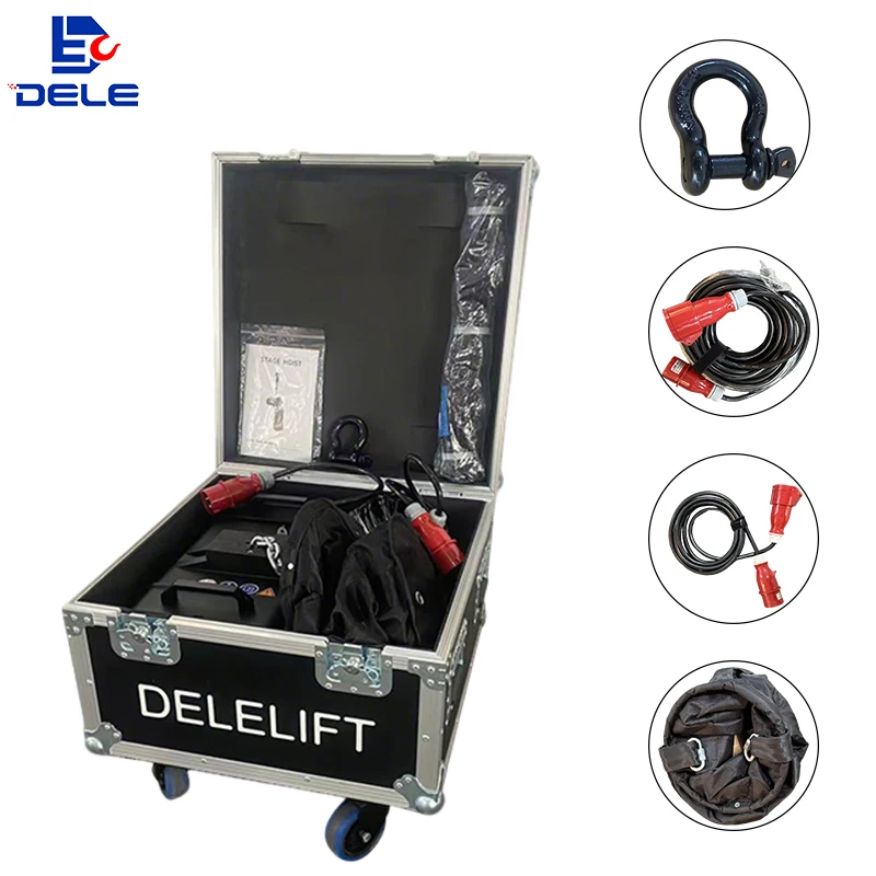 

CE Certified Electric Chain Hoist Stage Use IP66 Waterproof & Cordless Remote Portable Lighting And Stage Load Applications