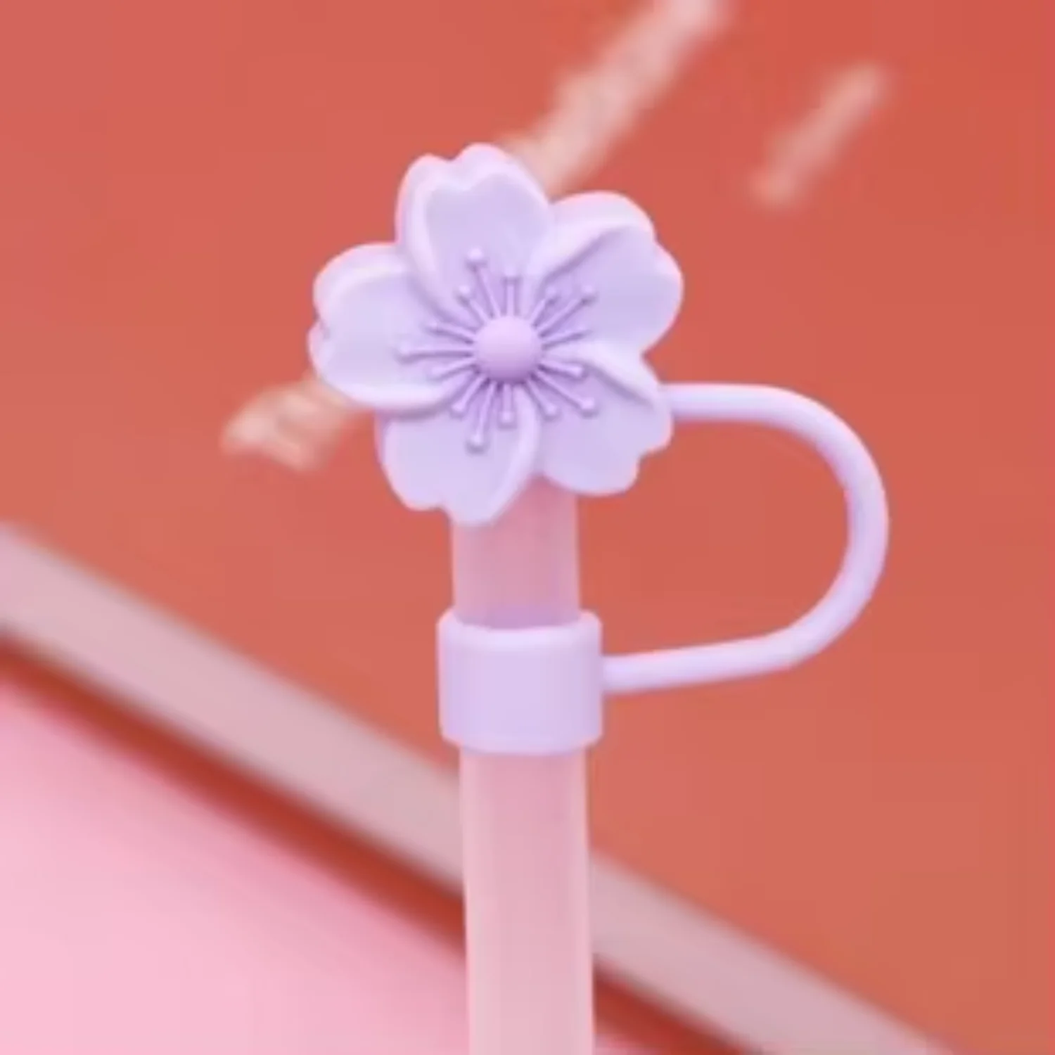 Recyclable Silicone Flower Straw Toppers Cap for  Supplies - Promotional Items