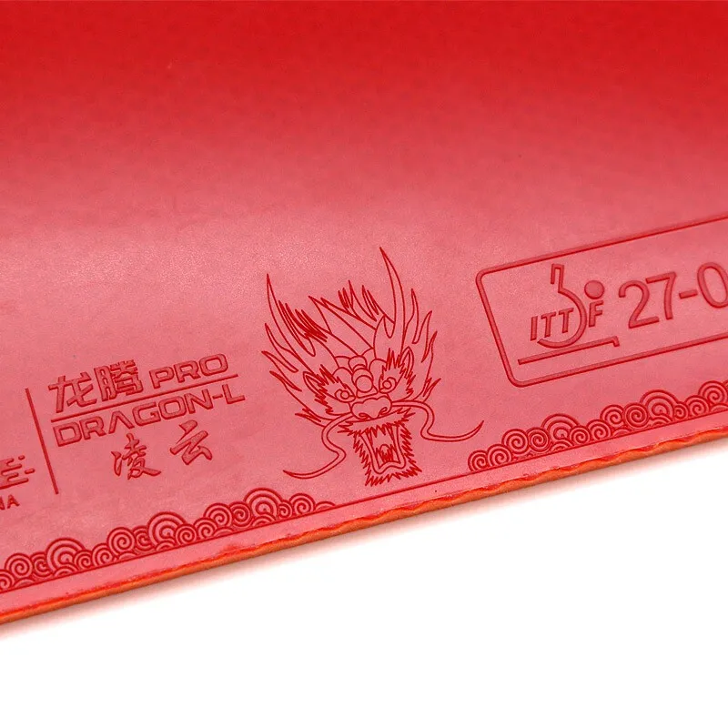 729 Friendship DRAGON L PRO Table Tennis Rubber Pro Ping Pong Rubber ITTF-Approved Pimples-in Top Sheet with Cake Sponge