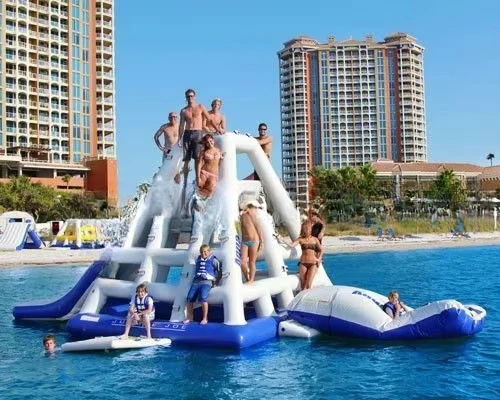 Giant Floating Sports for Sale Outdoor Tower Commercial Inflatable Equipment Used Water Park Nip Slips Amusement Park