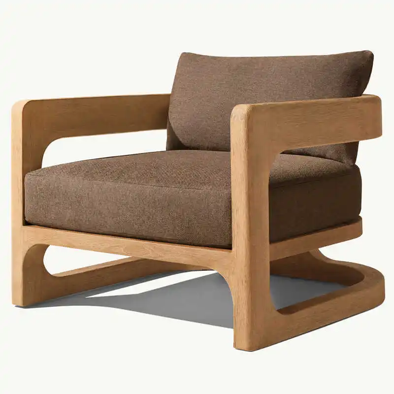 

Solid wood outdoor tables and chairs balcony leisure chair furniture