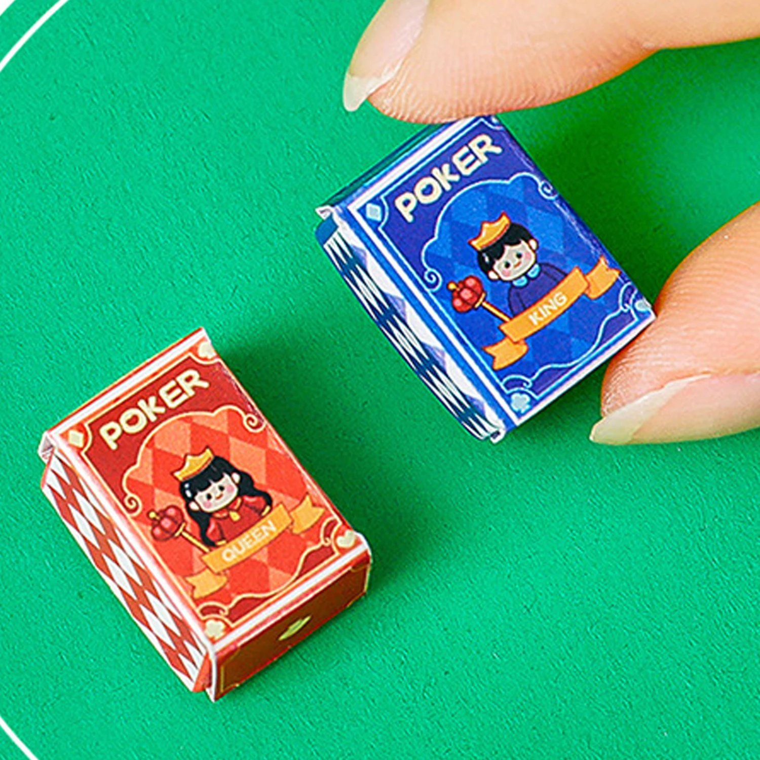 Funny and Creative Mini Fingertip Poker Cards Portable Palm Chess Games Poker Fun and Bizarre Cards