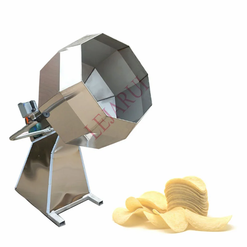 

Octagonal Peanut Flavoring Coating Machine Fried Food Potato Chips Snacks Seasoning Machine Pet Food Fish Feed Mixing Machine