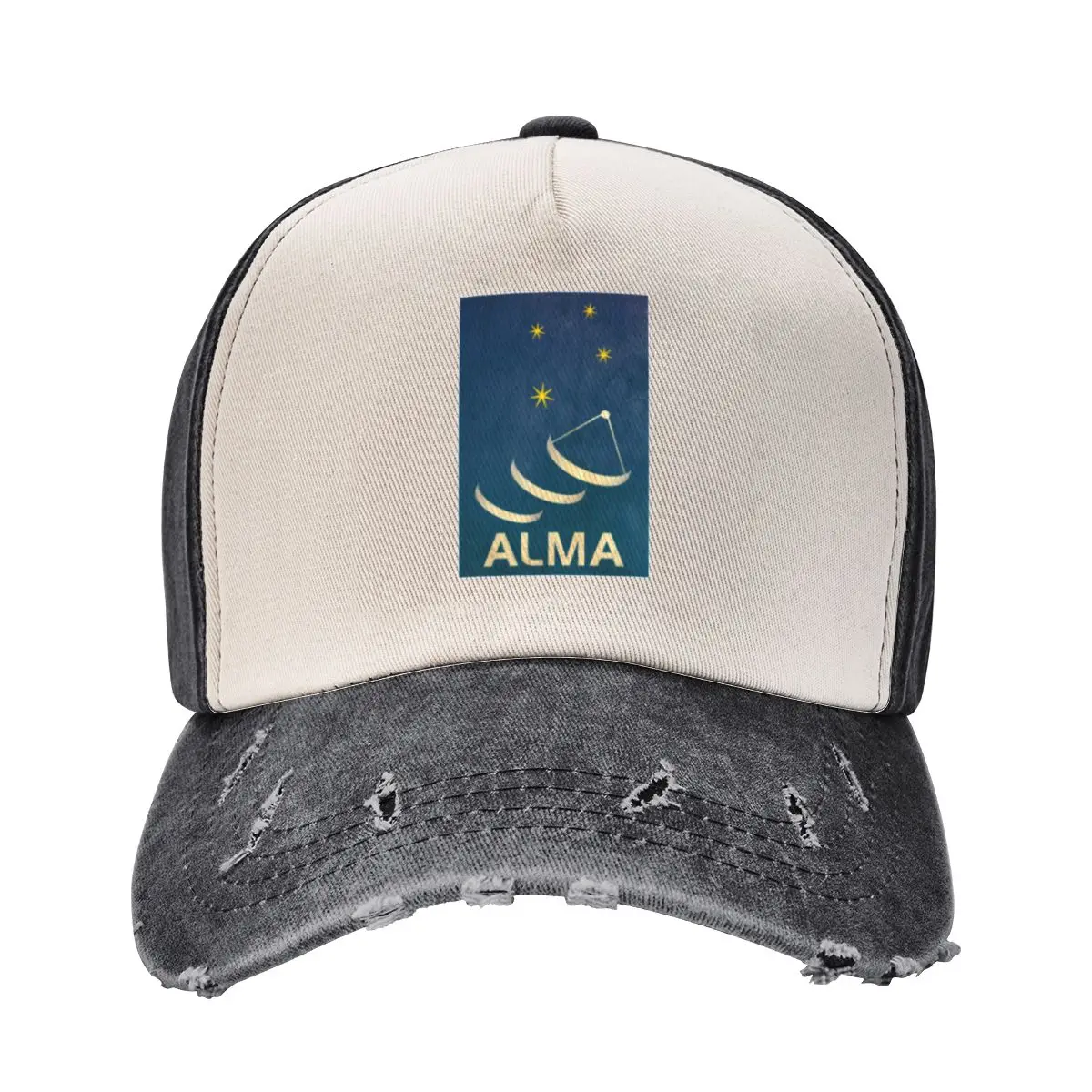 Atacama Large Millimeter Array logo - vintage look Baseball Cap Trucker Cap New In Hat Snapback Cap hard hat Luxury Woman Men's