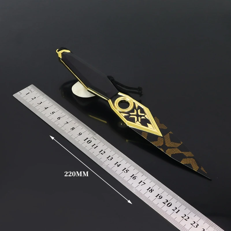 22cm/8.66in VALORANT 2023 Championship Game Periphery Kunai Knife Weapon Model Toy Sword for Boy Gift Ninja Birthday Christmas