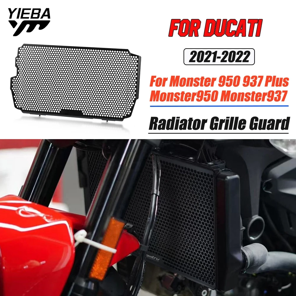 

Motocycle Radiator Grille Cover Water Tank Guard Protection For DUCATI Monster 950 937 Plus Monster950 Monster937 2021 2022