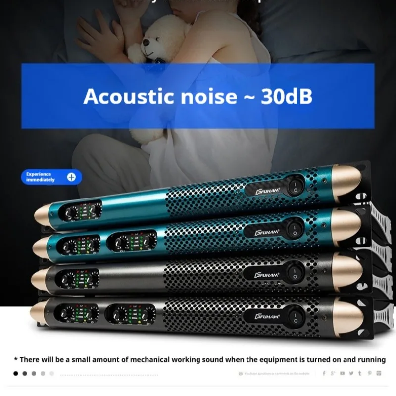 2/4 Channel Professional 850W Digital Power Amplifier Stage Performance Outdoor Conference Home Theater Audio Power Amplifier