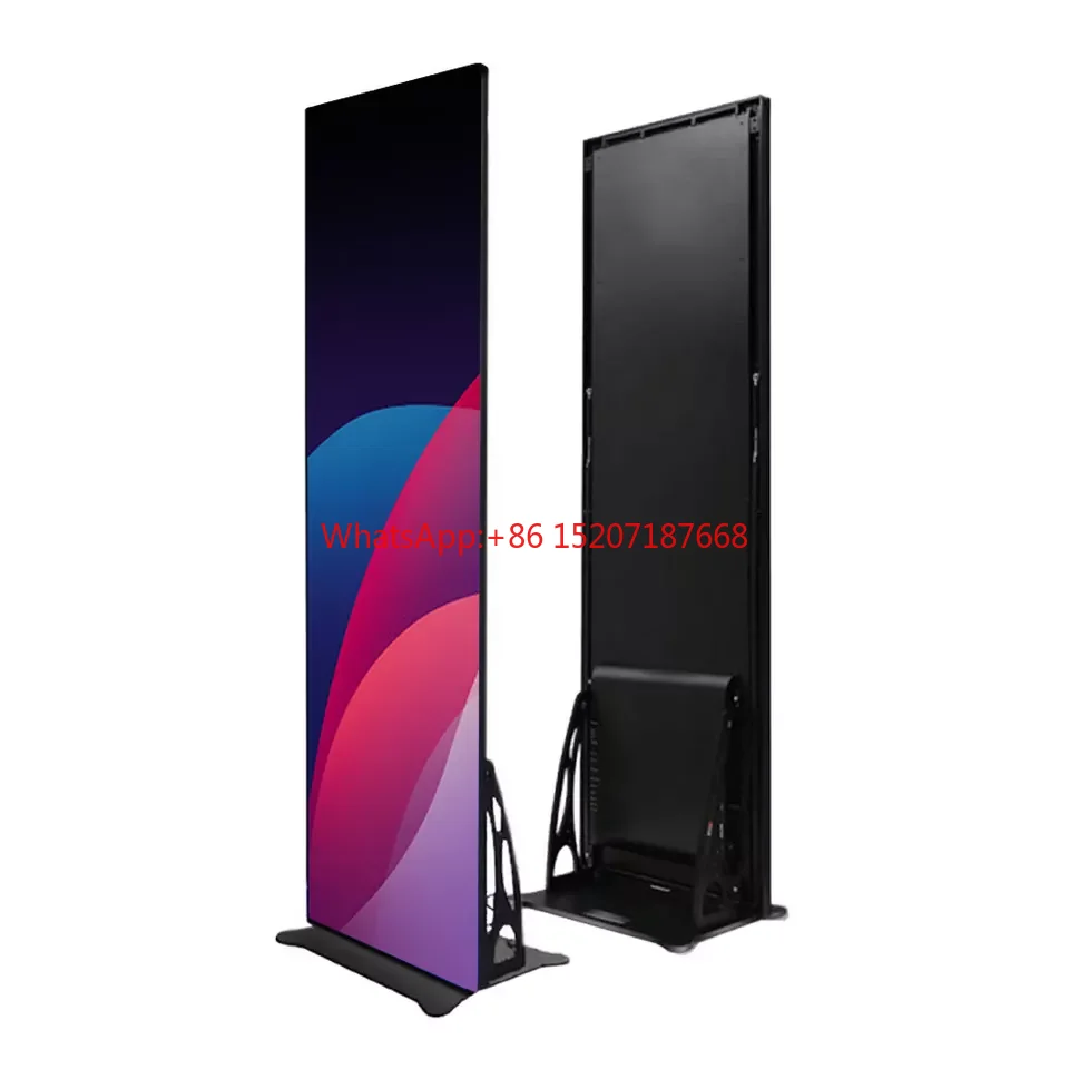 

Indoor Led poster Screen Led Poster Frame Display Led Screen 1920X640mm Poster P2.5 Outdoor Street Light Pole Led Display Screen