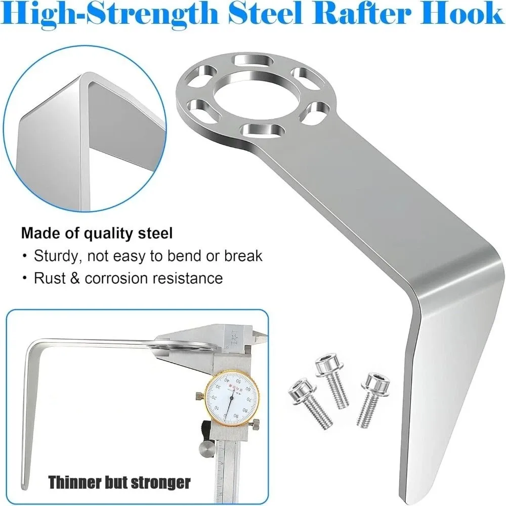 Alloy Steel Constructed Rafter Hook Metal Mounting Hook Wear Resistant High-strength Framing Nailers Tool Hanger for 889661M
