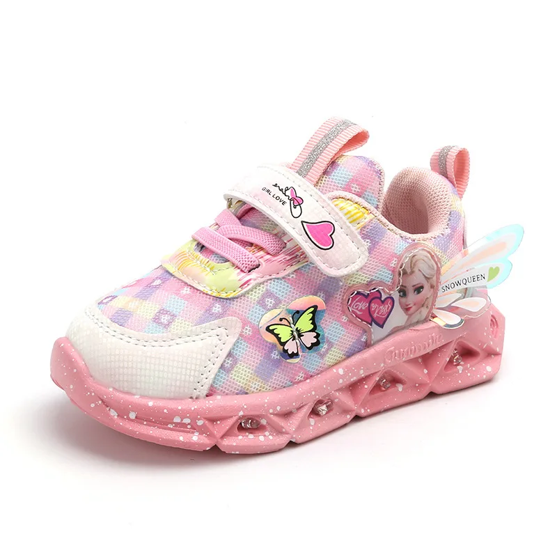 Zapatos Deportivos ligeros para niña, Zapatillas de malla transpirable para niño, zapatillas para correr que combinan con todo, pelo de generación, novedad de primavera