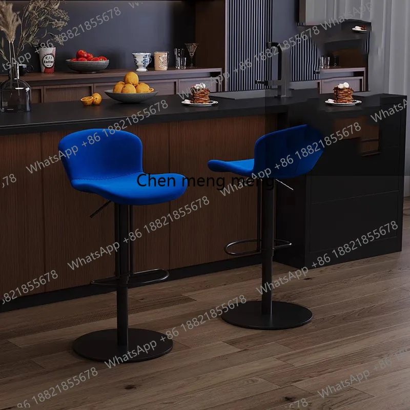 

Барные стулья Z10Height черные, современные, для спальни, ресепшн, офиса, металлические, с функцией качания, для отдыха, Sillas Lounge