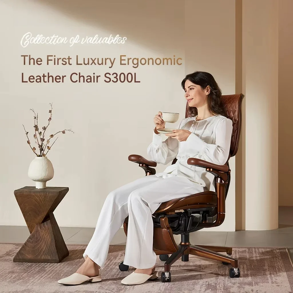 Modern Soft Comfort Executive Chair 6D Adjustable Armrest Ergonomic Waist Support Hotel Office Chair