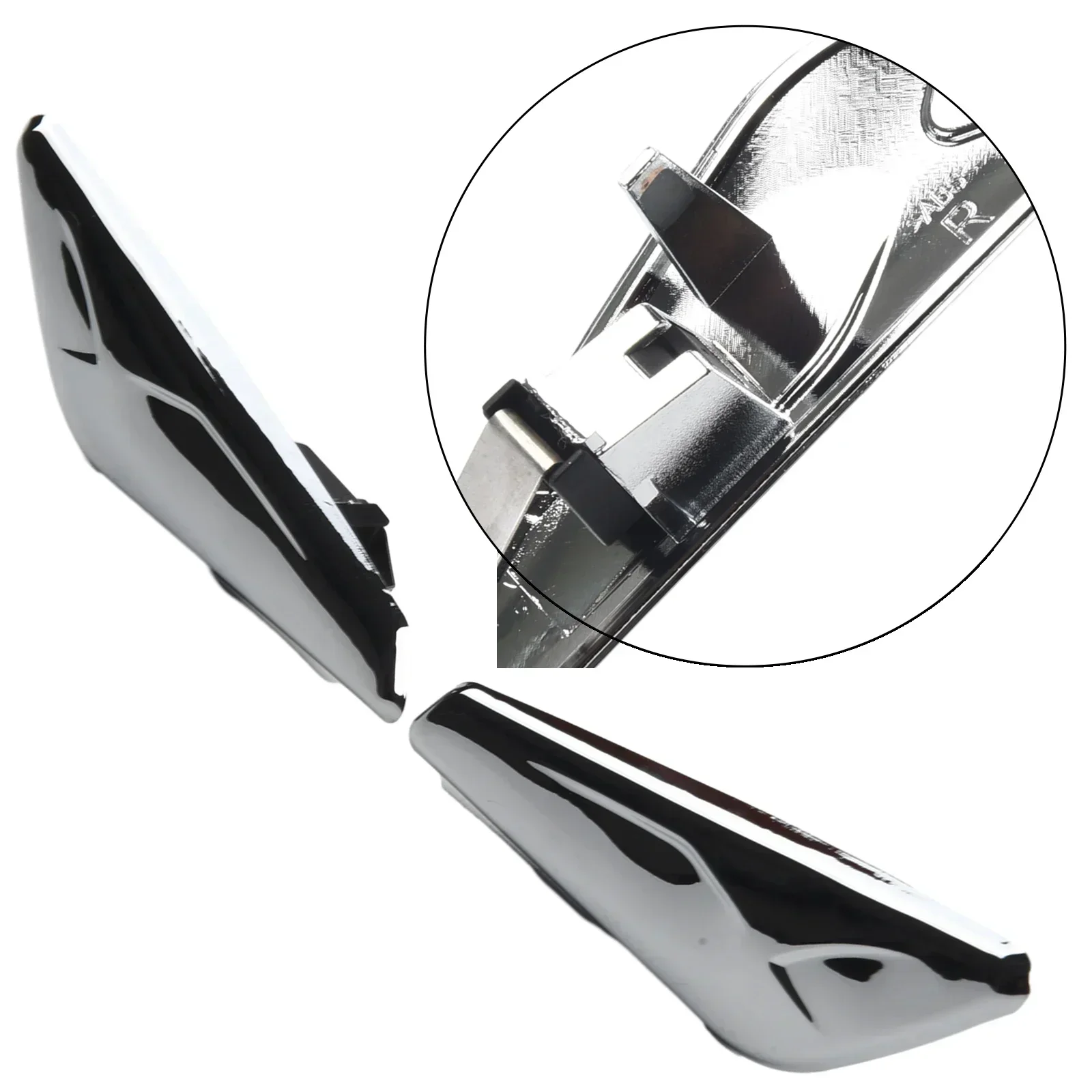 2x Front Fender Left And Right Side Chrome Finisher For BMW For X3 F25 For X4 F26 51117338569 51117338570 Car Accessories