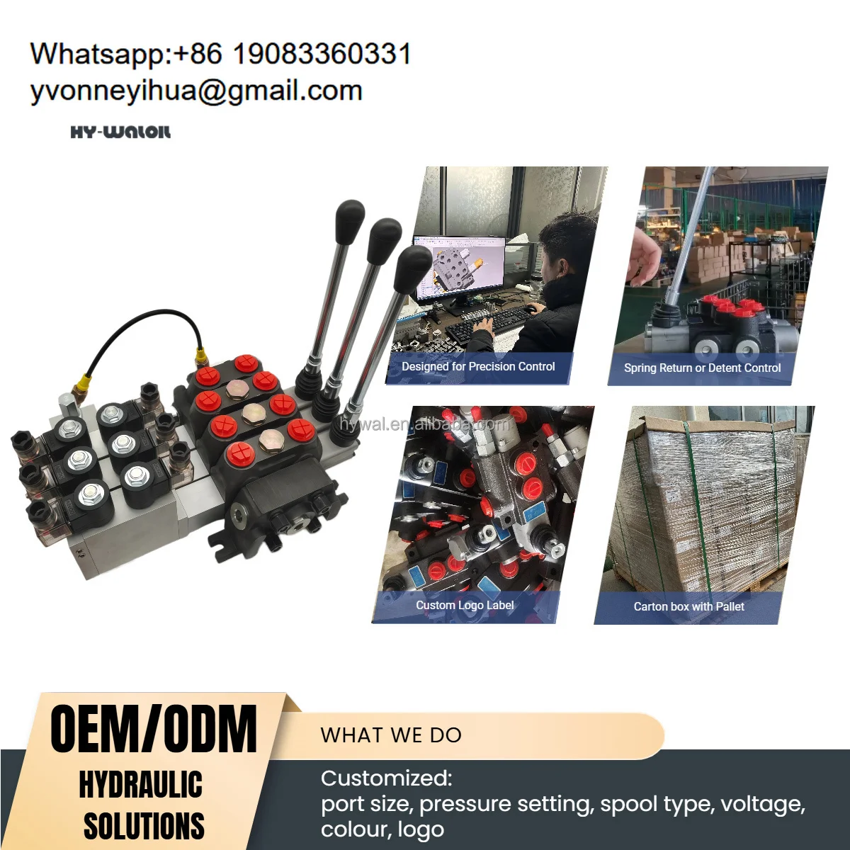 

Fast Shipment Wrecker Drilling Machine DCV100 3 Spools Electric Hydraulic Sectional Control Valve