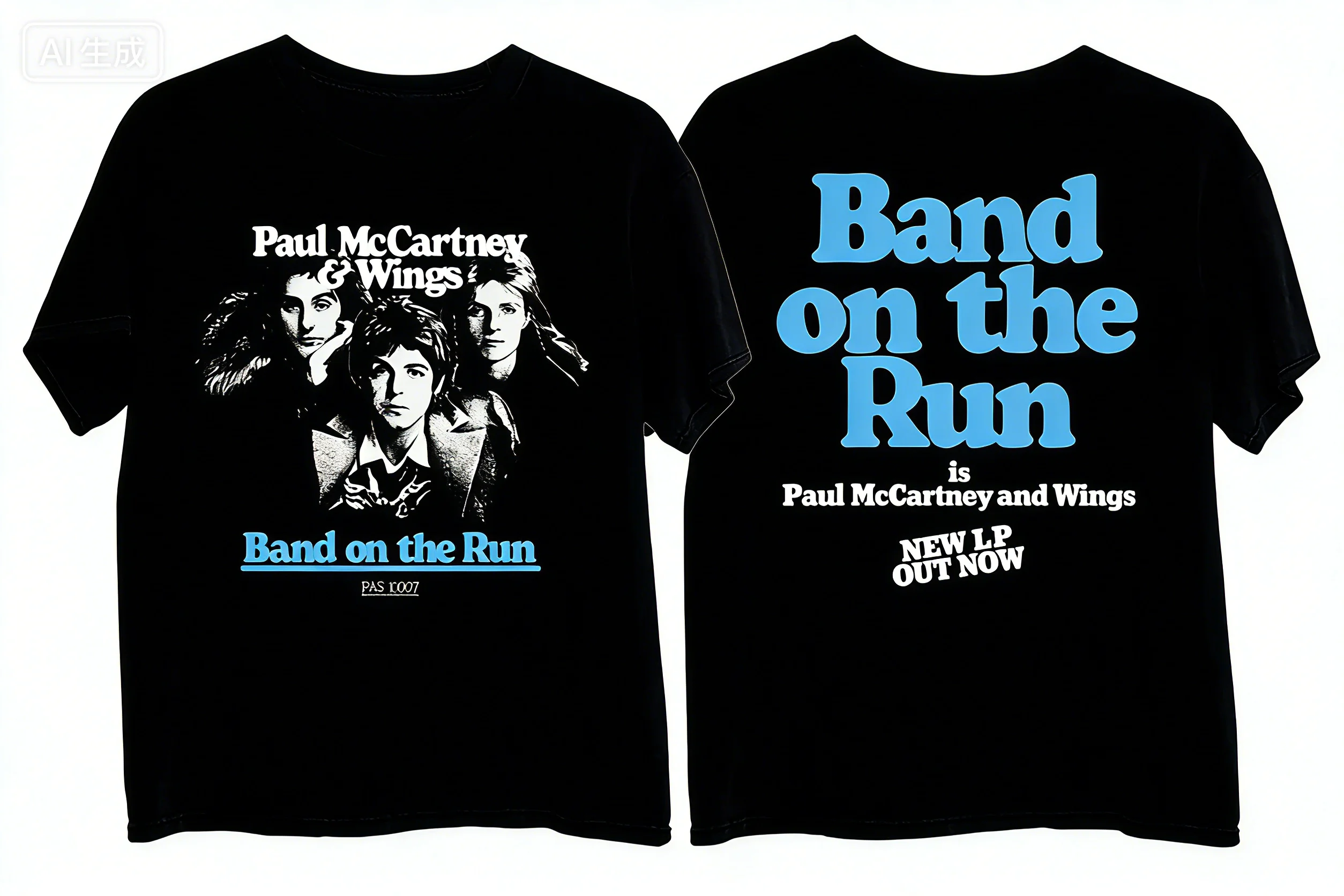 Camiseta de Cuello Redondo Estampada para Hombre, Estilo Verano 2026, Paul McCartney, de Alta Calidad, Cómoda y a la Moda