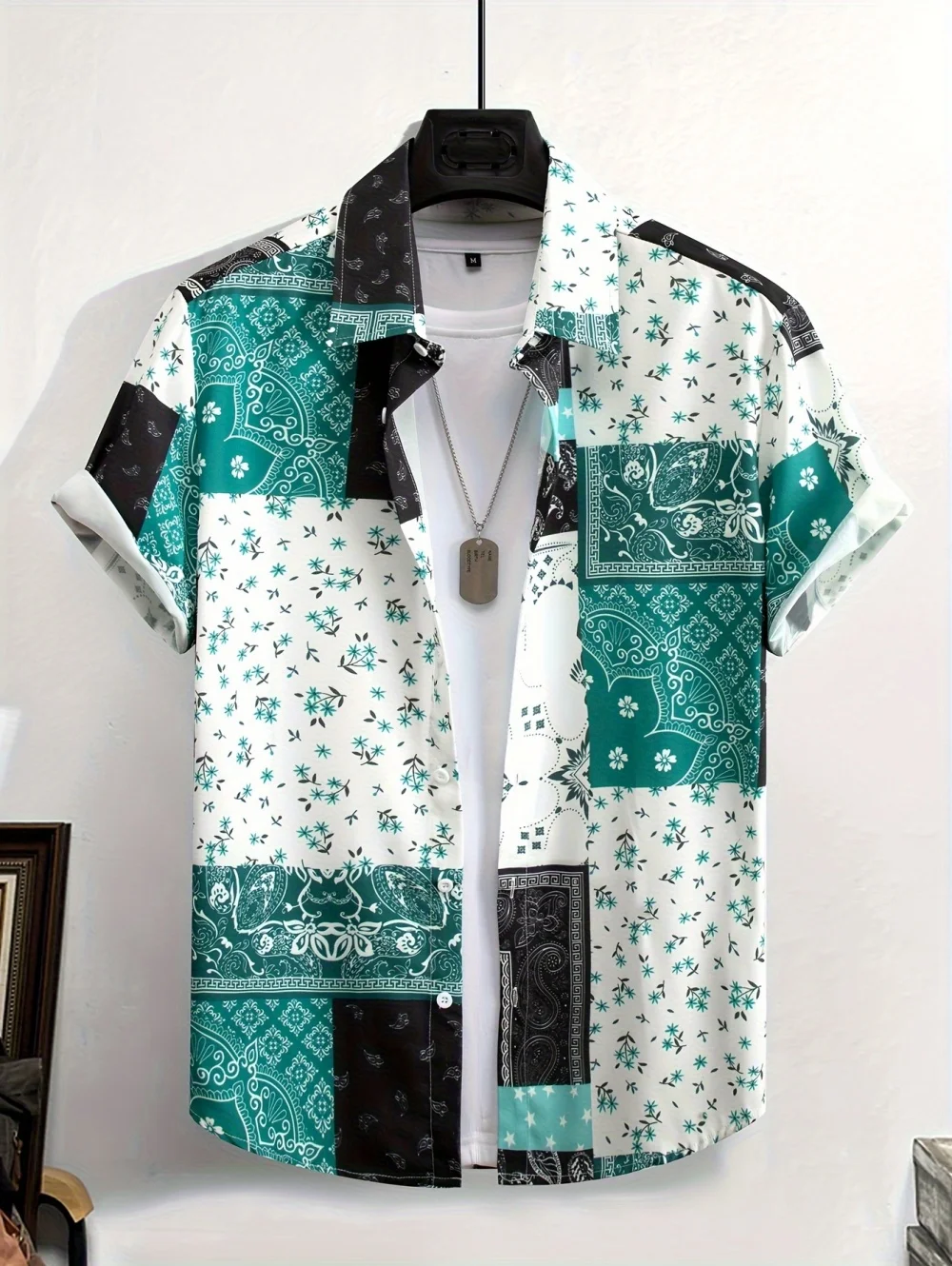 Vintage Paisley Printed Hawaiian Shirt for Men