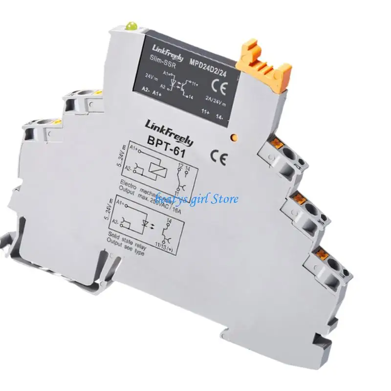 C7AB Thin DIN Plugs in Mount States Relays Module With Plugs And Play Design For Industrial Automation Systems