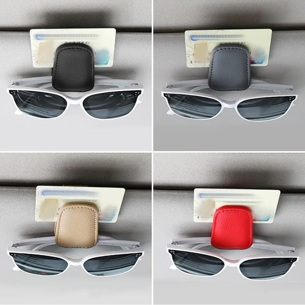 Universal Auto Sonnenbrille Clip Karte Ticket Halter Stehen Verschluss Stift Fall Brillen Sonnenblende Auto Zubehör – Detail 8