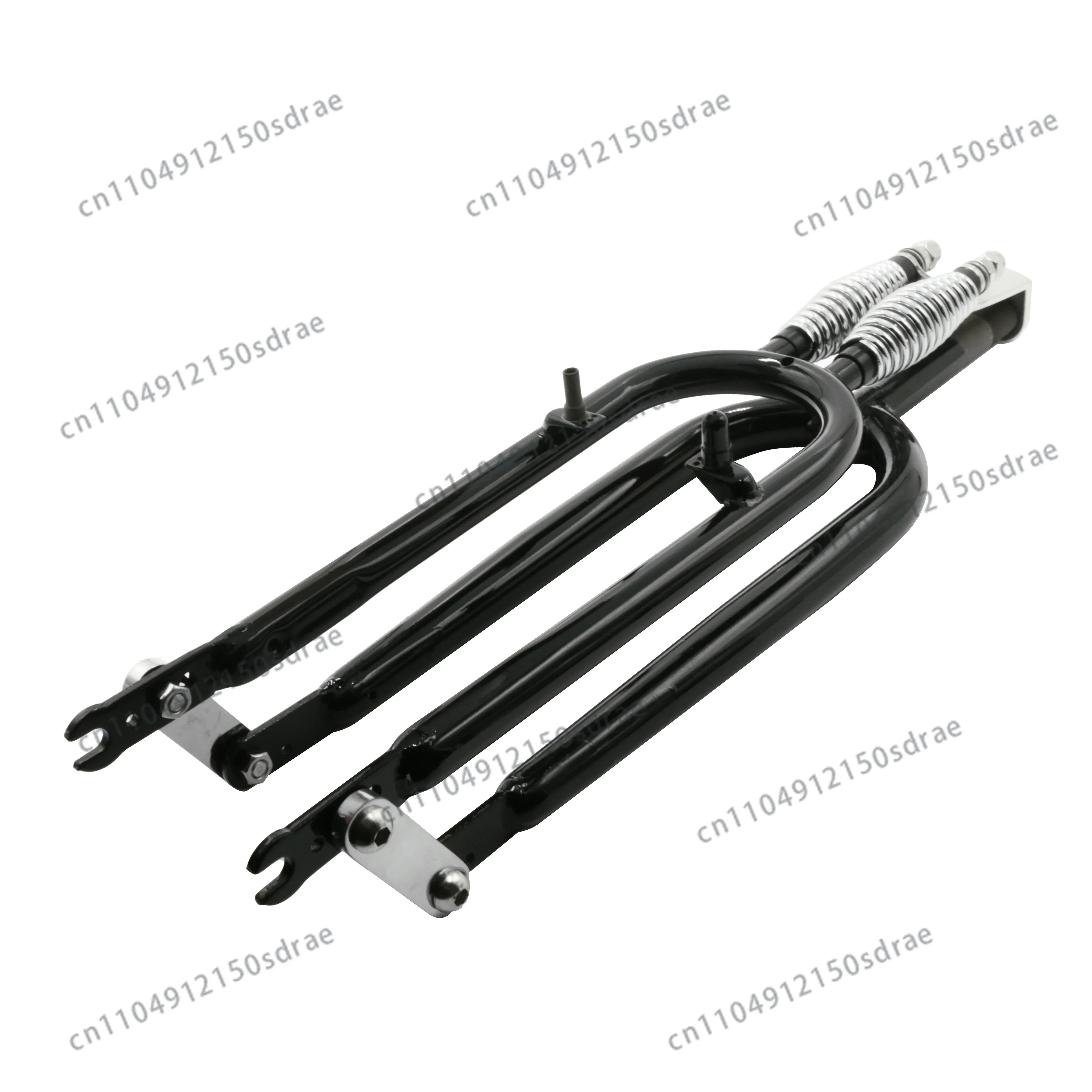 26 Inch Springer Front Fork Dual Spring V Disc Brake Retro Beach Cruiser Bicycle Fork 22.2×160mm for Indian Style