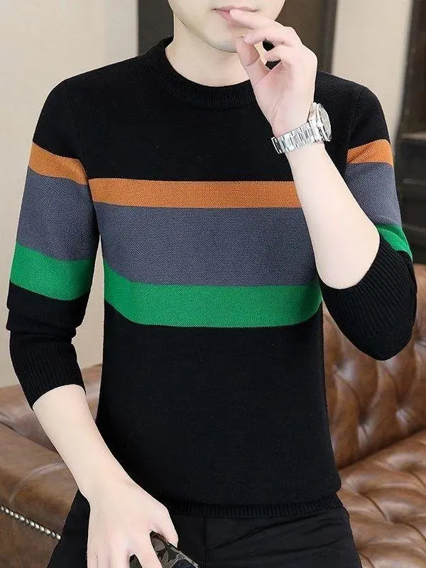 

Мужской вязаный свитер Trendy Color Blo Long Sve Base irt, внутренняя одежда, зимний сезон, новый Sle, обычный крой, удобный...