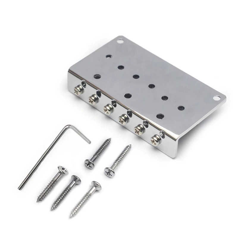 6 String Electric Bass Guitar Fixed Bridge Double Channel Zinc Alloy Texture