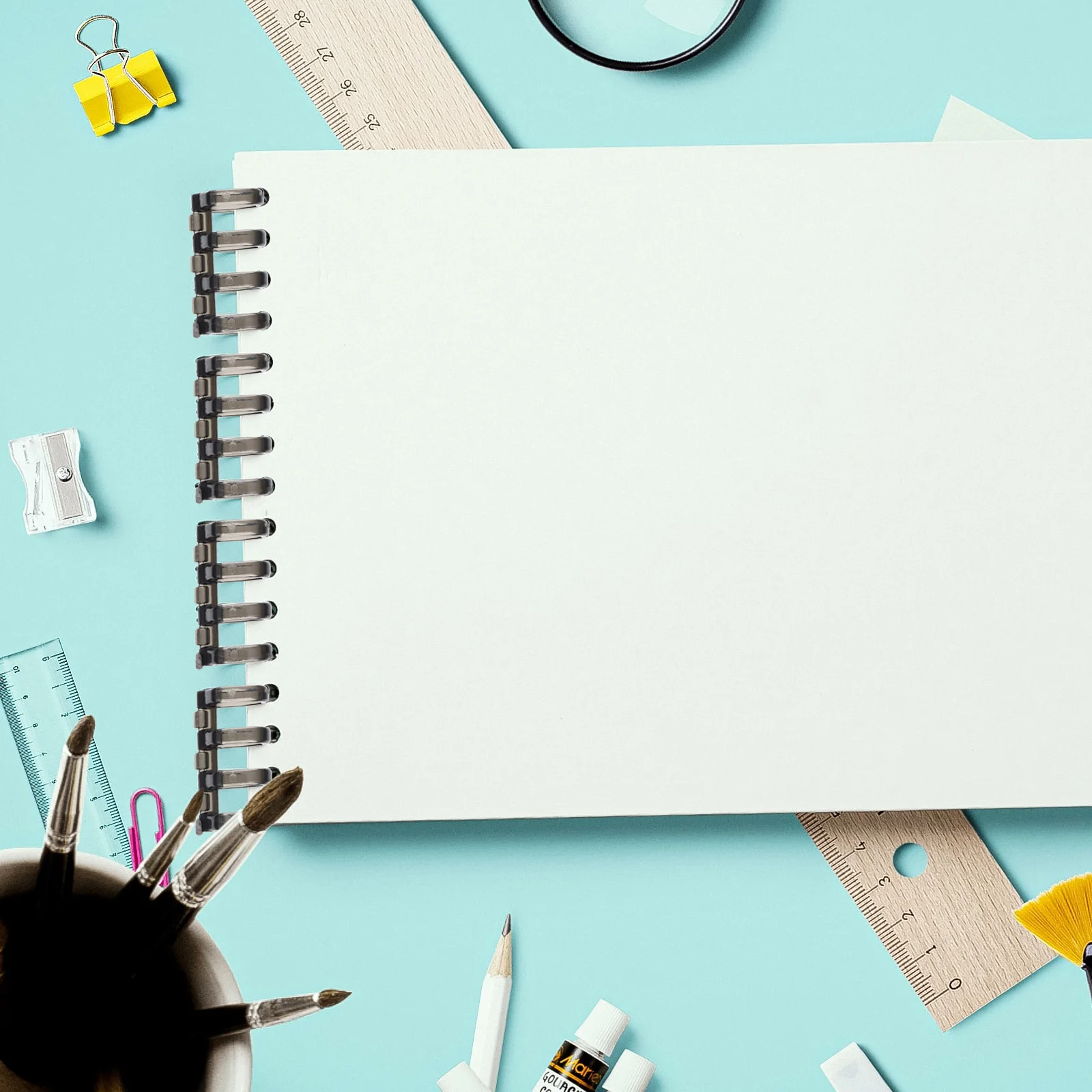 

10pcs Loose Leaf Rings Plastic Segmented Binder Snap For Home Office School File Binder Snap Stationery Supplies