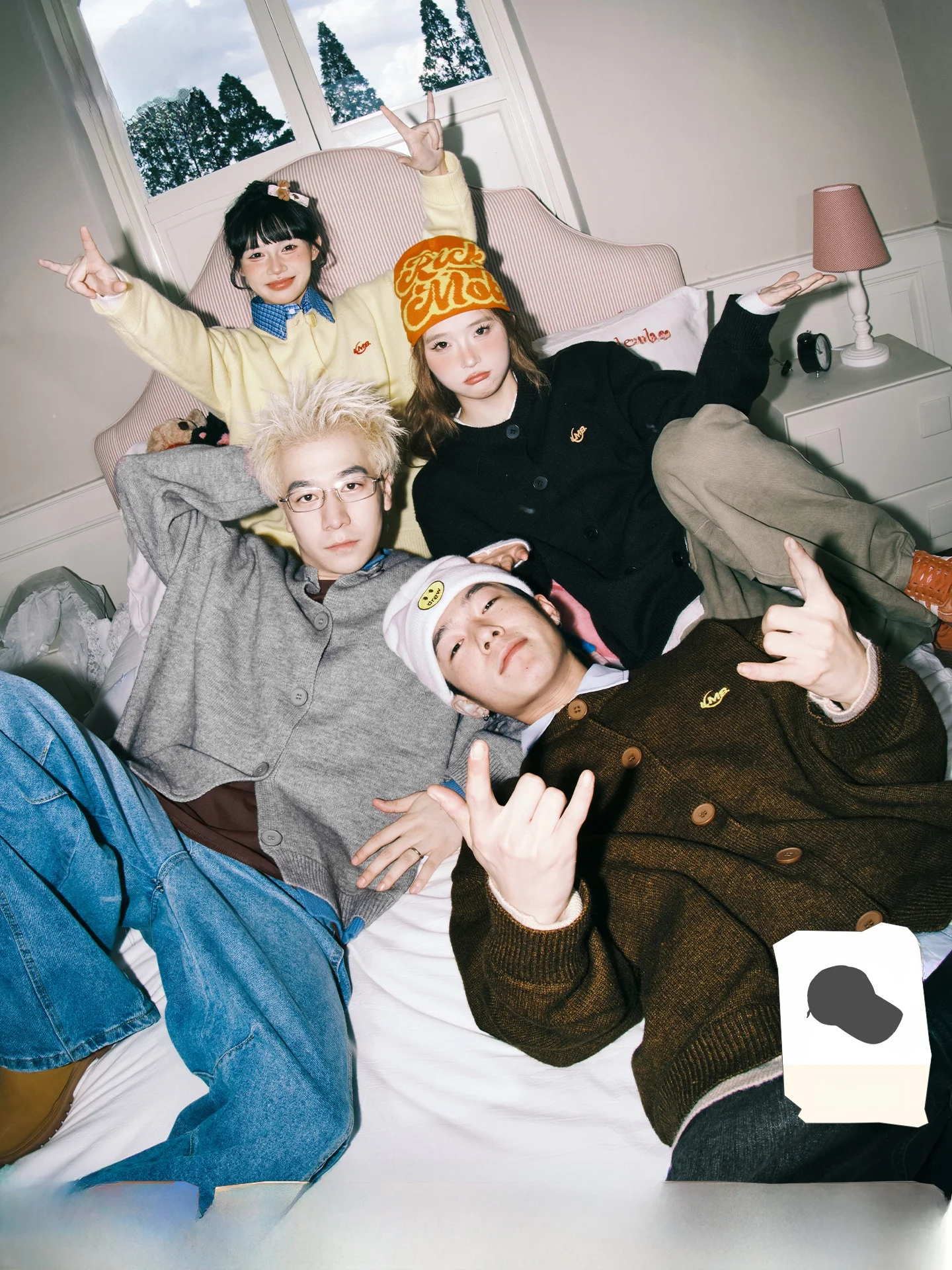 

Lemanism модный брендовый цветной поддельный двухсекционный открытый кардиган, свитер, мужской осенне-зимний трикотаж для пар, женский круглый...