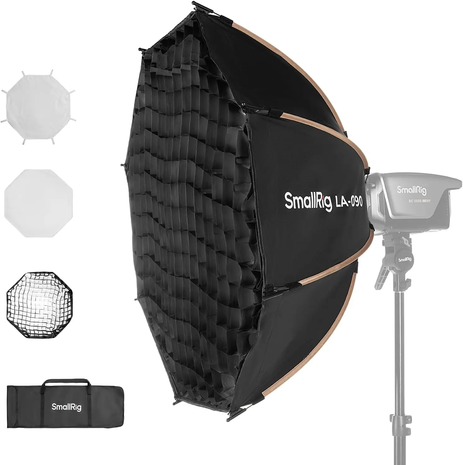35-Inch Bowens Mount Octagon Softbox Photography Lighting Kit with Quick Release, Portable Light Modifier for COB LED Lights and Speedlight Flash