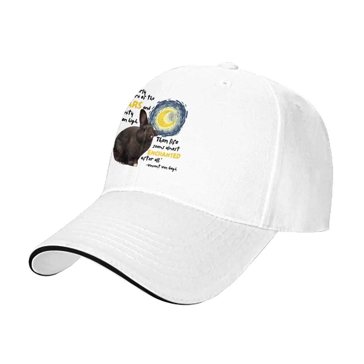 Pure Color Dad Hats The Bunny Memorial Hat Sun Visor Baseball Caps Rabbits Peaked Cap