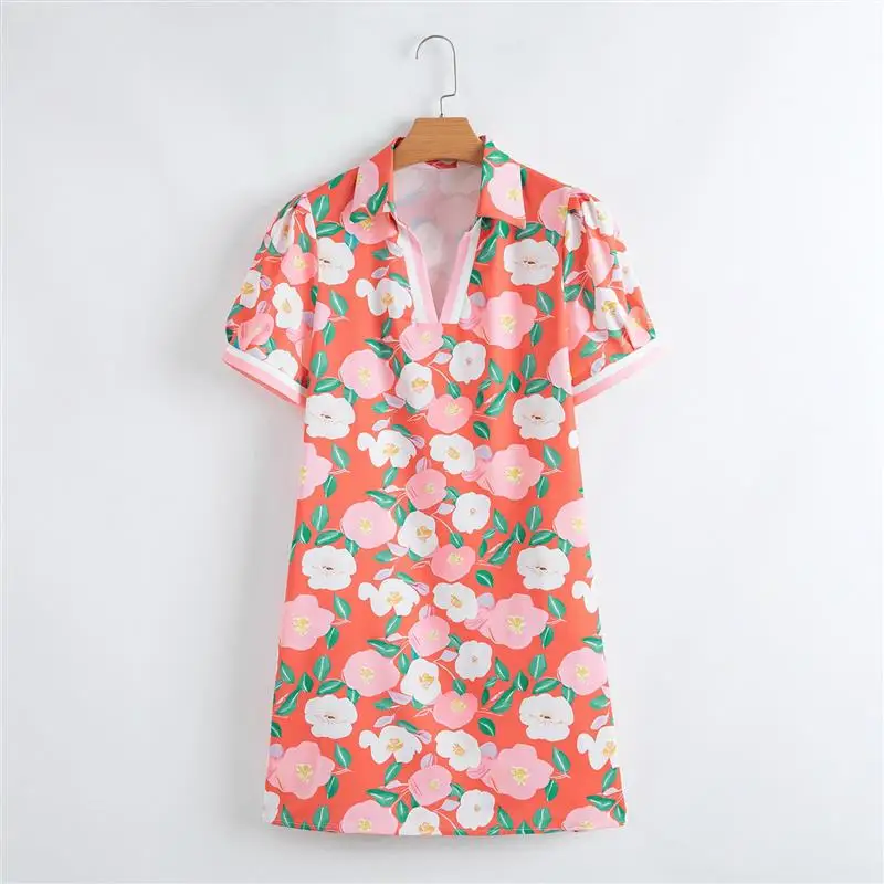 Retro-Druck Dr Damen Vielseitiger lockerer Swe Ort-Swe Ort-Rock Cross-Border Neue Damenbekleidung irt Dr