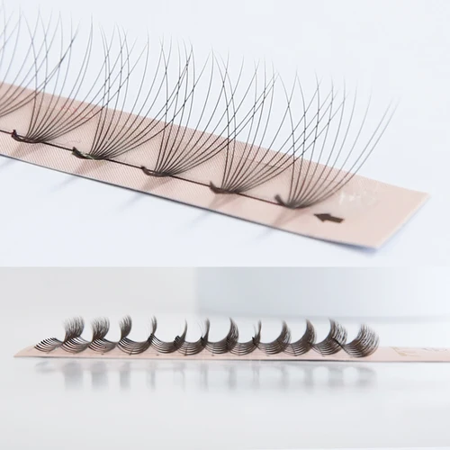 Imagen 2 del producto Abanicos de volumen prefabricados de diosa 5D 6D 10D 12D 16D 20D mezcla de pestañas individuales prefabricadas volumen ruso extensión de pestañas de visón sintético