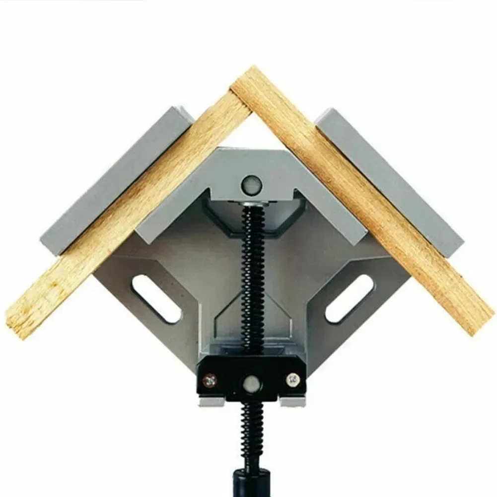 Right Angle Clamp Picture Frame Corner Clamp with Adjustable Aluminum Alloy Swing Jaw Quick Grip Bar Clamps Woodworking Tool