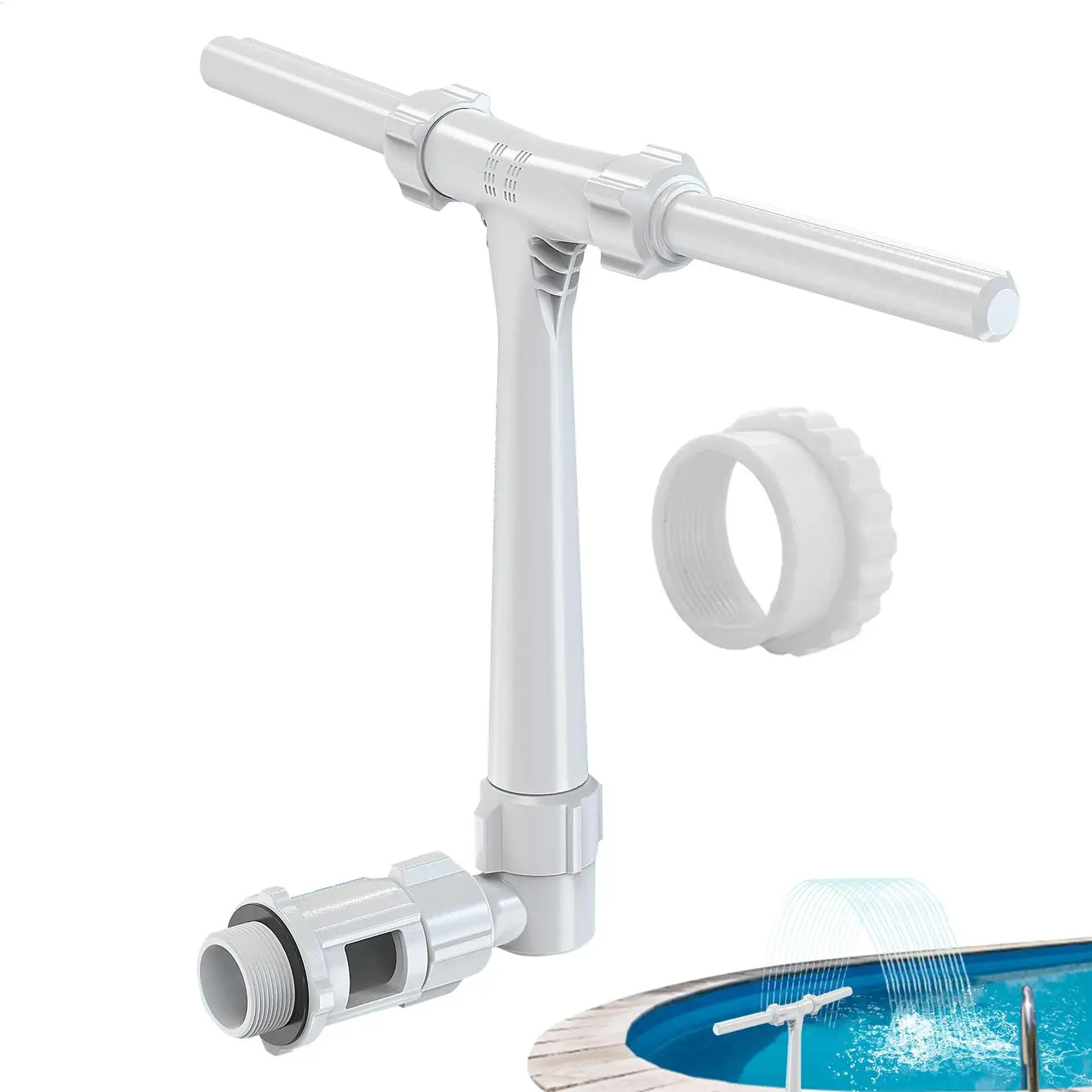 

Double-head pool Waterfall fountain Water Spay Pools Spa Decorations garden Swimming pool sprinkler accessories bracket
