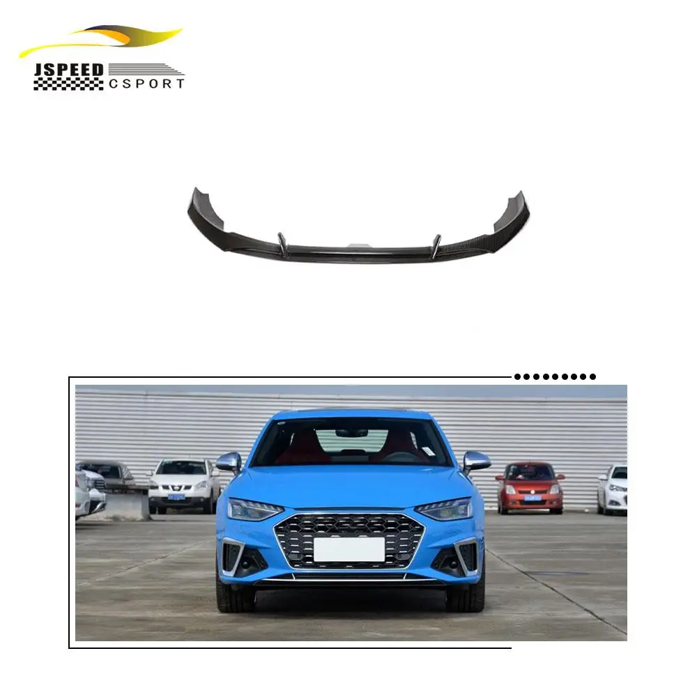 

Suitable for Audi A4 S Line S4 sedan 4-door 2020-2021 carbon fiber front bumper lip