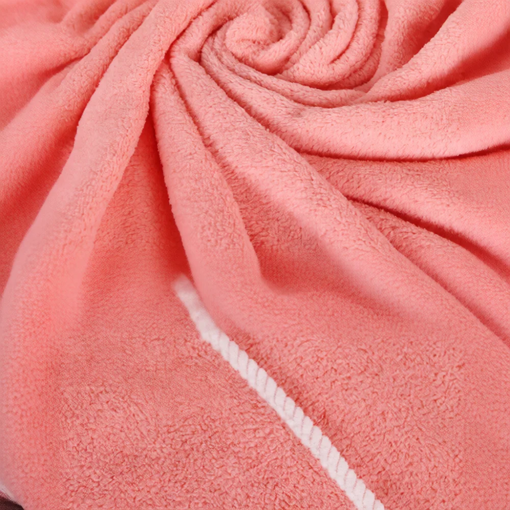 Soft Coral Fleece Bathrobe Women Wearable Towel Dress Strappy Shower Wrap Quick Dry Absorbent Spa Bathing Garment Home