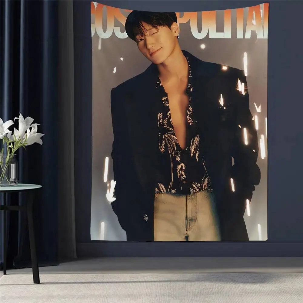 

ATEEZ KPOP Printed Large Wall Tapestry Art Science Fiction Room Home Decor Decor Blanket