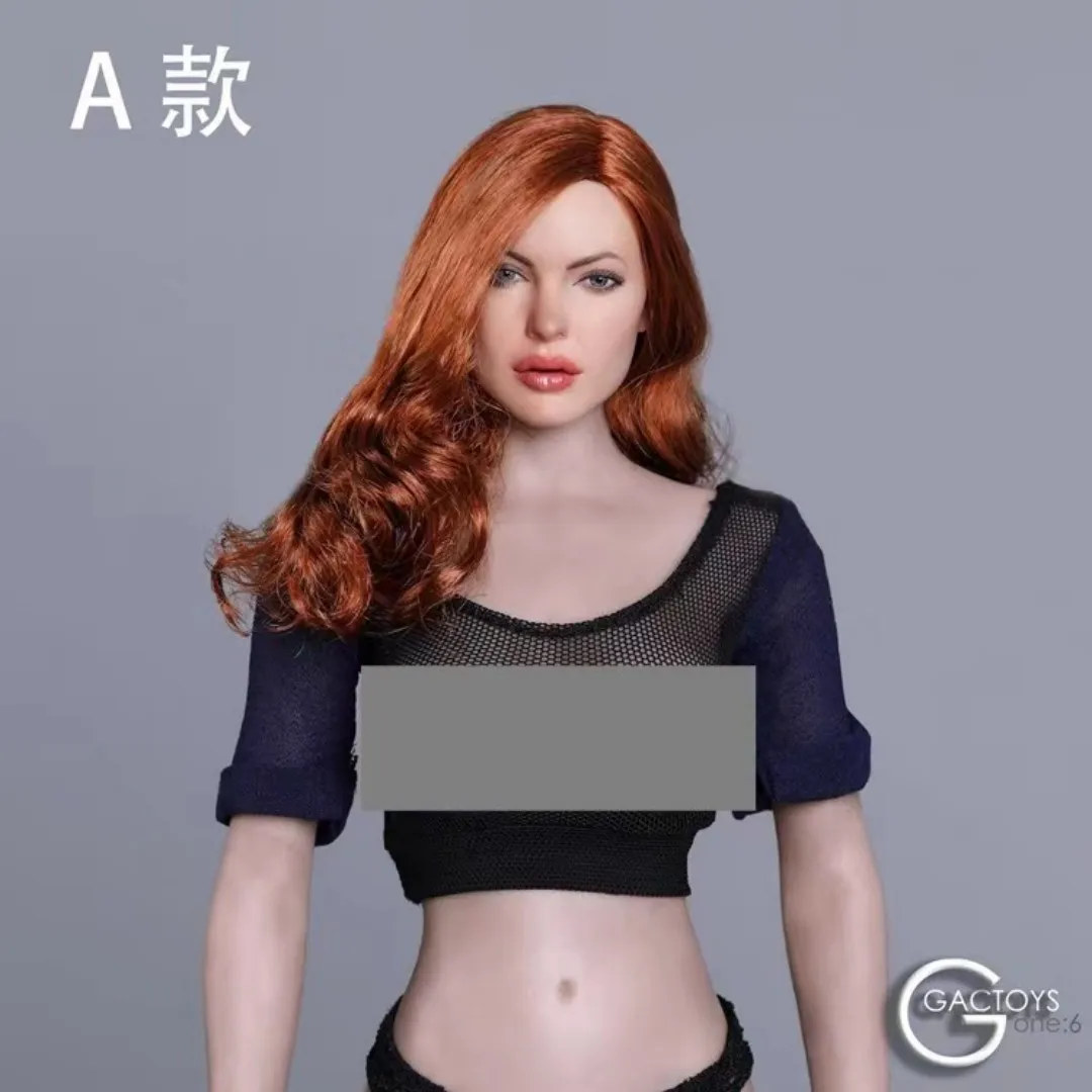 

GACTOYS GC031 1/6 Scale Head Sculpt Female Long Curls HairPanted hair Beauty for 12'' Girl Action Figure Soldier Hobbies Toys